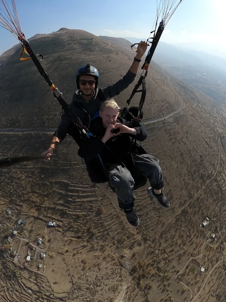 Kayseri tandem yamaç paraşütü GoPro hatıra fotoğrafı